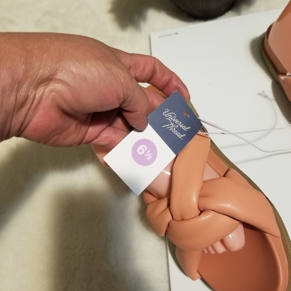 Universal Thread Tan Slide Sandals - Picture 2 of 2